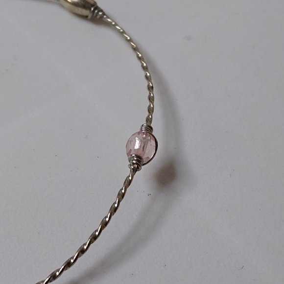 Set Of 2 Vintage Thin Lightweight Metal Bracelets - Picture 4 of 15